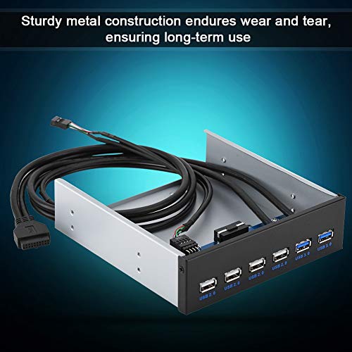 RASTKY 9Pin 19Pin Bis 4 USB 2.0 und 2 USB 3.0 Frontplatte Hub Metall -Adapter -PC Desktop mit Schnellen Lade und Hochgeschwindigkeitsdaten von RASTKY