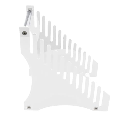 RASTKY Acryl -Plattenlagerhalter - 12 Slot Platten und Display Standmusikalben Easy Assembly, Stylish Design, Shatterproof Rack Ihre Musikkollektion (klar) von RASTKY