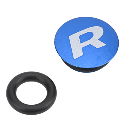 RASTKY Aluminiumlegierungskurbel Staubbedeckung Mountain- und Straßenräder - Kompatibel mit 22-25 Mm Hohlen Kurbel (Blauer Staubbedeckung 1) von RASTKY