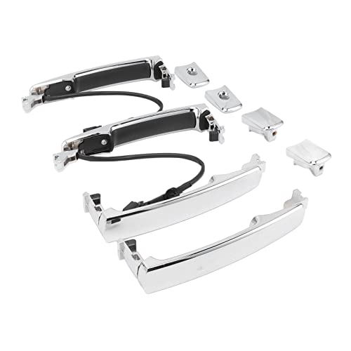 RASTKY Auto Außerhalb der Türgriff Rogue 2010-2013, Murano 2003-2007, 4PCS ABS Silber Ersatzgriff Set von RASTKY