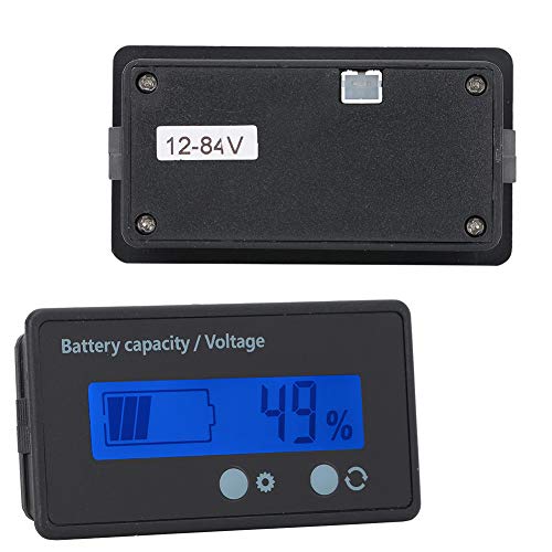 RASTKY Batteriekapazitätsmonitor mit Prozentualem Display GY-6GS-PCB HTN-Wasserdichte Indikator 12-84V-Automobil-/Batterie-Tester (blaues Licht) von RASTKY