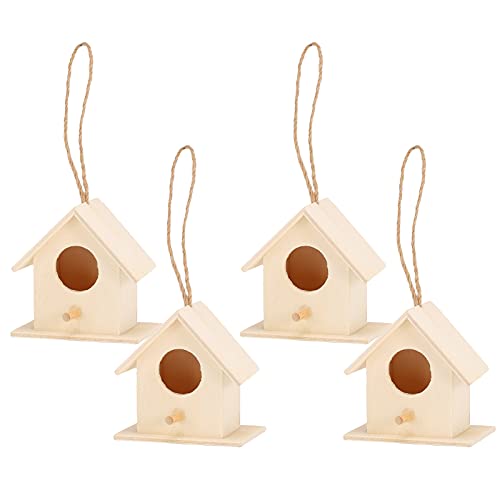 RASTKY Bird House 4pcs Holz Vogel Nester Hängende Vogelhaus Zuchtbox Bird Cagegardendecor - Vogelschachtelboxsmall Vögel RASTKY Bird House 4pcs Holz Vogel Nester Hängende Vogelhaus Zuchtbox Bird Cagegardendecor - Vogelschachtelboxsmall Vögel von RASTKY