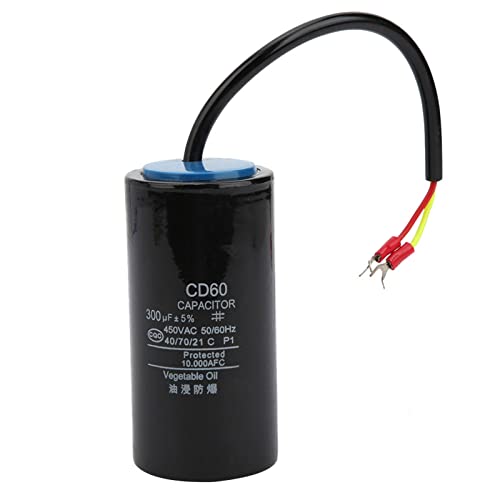 RASTKY CD60 Start 450 V 300UF Film Motor Startpumpenmotor - Leichtes Design, Doppelte Pin -einfache Installation, Leistung mit Hoher Leitfähigkeit, Ideale Pumpen und Motoren von RASTKY