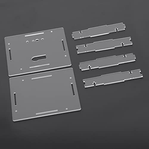 RASTKY Digital Clock Suite Light Control Rotation LED Elektronische Temperatur Taktkit Set W/Case & USB -Kabelgrün - Haus und Küchendekoration (Grüne Teile + Netzkabel + Gehäuse) von RASTKY