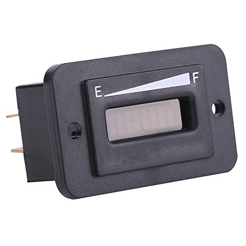 RASTKY Digital LED -Batterie -Indikatoranzeige Messgerät 12V 24 V 36V 48 V Universal Spannungsmonitor für Karren Boote RVS Motorräder Schwarz Kunststoff Einfacher Installation (BI003-36V) von RASTKY