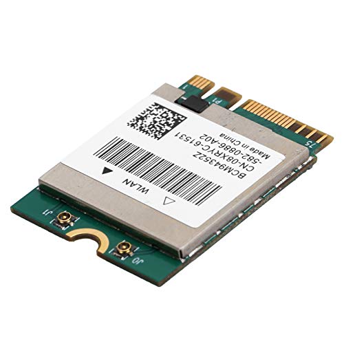 RASTKY Dual Band Wireless Card NGFF M.2 BCM94352Z mit 4,0, Unterstützt 2,4 GHz/5 GHz, Hochgeschwindigkeit 867Mbit/s, 802.11ac, Enthält Interne Antennen (2 Antennenverbindungslinien Externe Antennen) von RASTKY