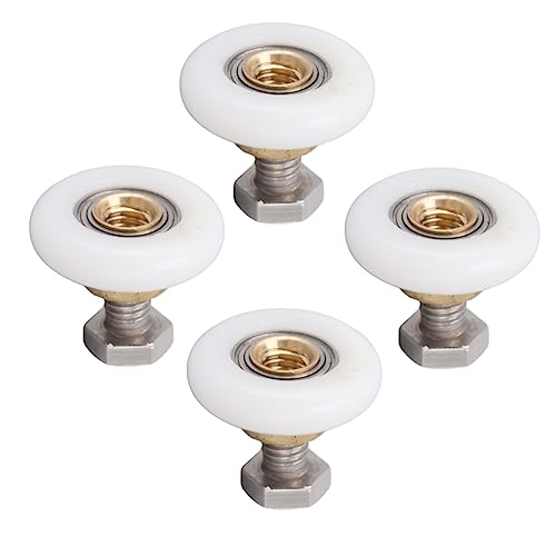 RASTKY Duschtür Walzen Ersatz 4 Set Duschtür Roller Läufer Kompatibel mit Verschiedenen Modellen -Gleitbewegung (23 mm) von RASTKY