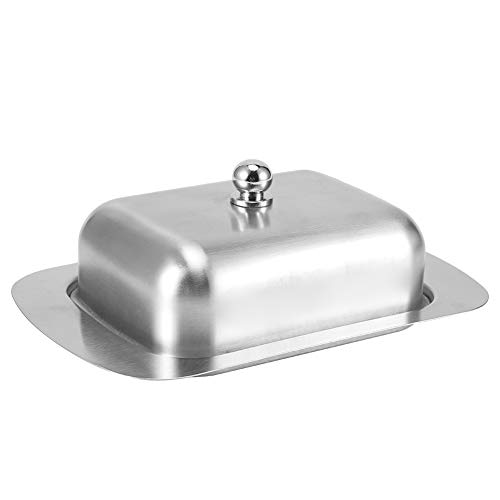 RASTKY Einfach zu Halten Deckel Edelstahl Dessert Schüssel Käse Brot Box mit Griff Cover Küchenzubehör von RASTKY