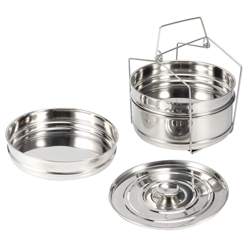 RASTKY Foodstapelable 3 -Tier -Edelstahlkooker Topf Set Drucktopfzubehör von RASTKY