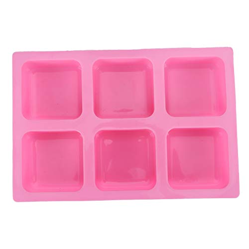 RASTKY Für Seifenherstellung - 6 -GRID Square Silicon Kuchen Handherstellung Seifenform DIY Werkzeug Zum Backseife Schokoladen und DIY Handwerkswerkzeuge von RASTKY