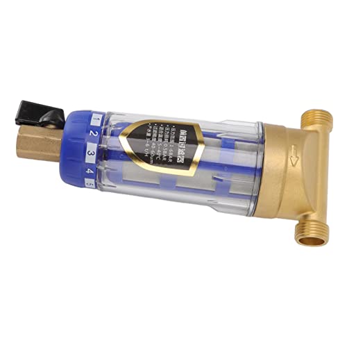 RASTKY Ganzes Haus Wasserfilter Zyklon Sedimentation Kupfer Rückspülen Filterwasher - G1/2in RASTKY Ganzes Haus Wasserfilter Zyklon Sedimentation Kupfer Rückspülen Filterwasher - G1/2in von RASTKY