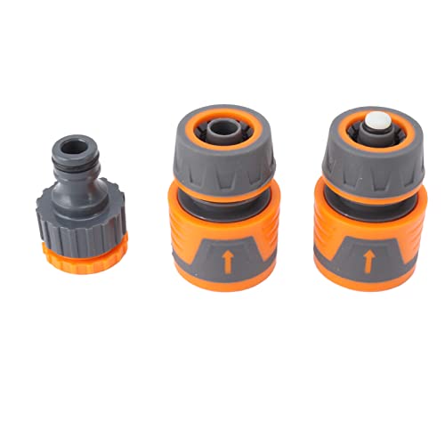 RASTKY Gartenschlauchanschlussventil, Schnelle Verbindung Wasserrohrbeschläge Innenhof und Kunststoff, 3/4 Zoll Standardgröße von RASTKY