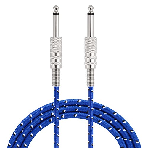 RASTKY Gitarreninstrumentenkabelmono 6,35 Mm Männlicher Männlicher Drahtkabel Elektrische Instrumente 1M - Live Sound & Bühnenkabel (5M / 16,4Ft) von RASTKY