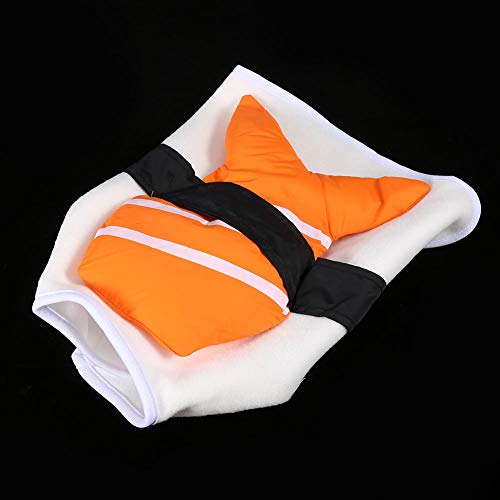 RASTKY Haustierhund Sushi -Küchenchef Kimono Cosplay -Kostüm Lustige Haustier Outfit für Partys und Paraden Format Polyester weiß Orange (L) von RASTKY