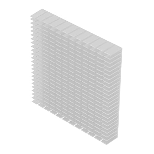RASTKY Hochleistungskühlung Aluminium Wärmekühlkühlermodul Wärme Kühlerplatine CPU -Platine 120 Mmx120mmx20 Mm Hochleistungstransistor (WHITE) von RASTKY
