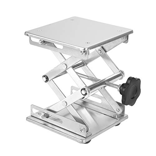 RASTKY Hochstabilitätslaborinstange Plattform Ständer Schere 150150250 Mm - Einstellbare Höhe Laborunterstützung Buchse von RASTKY