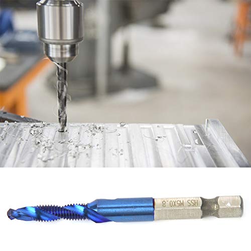 RASTKY Interne Chipentfernung Hochgeschwindigkeit Stahl Plattiert Blau 6,35 Mm Sechskant Shank Tap Bohrbohrer Bit HSS Compound Tap Hex -Griff - Werkzeuge und Hausverbesserung (Hoc RASTKY Interne Chipentfernung Hochgeschwindigkeit Stahl Plattiert Blau 6,35 Mm Sechskant Shank Tap Bohrbohrer Bit HSS Compound Tap Hex -Griff - Werkzeuge und Hausverbesserung (Hoc von RASTKY