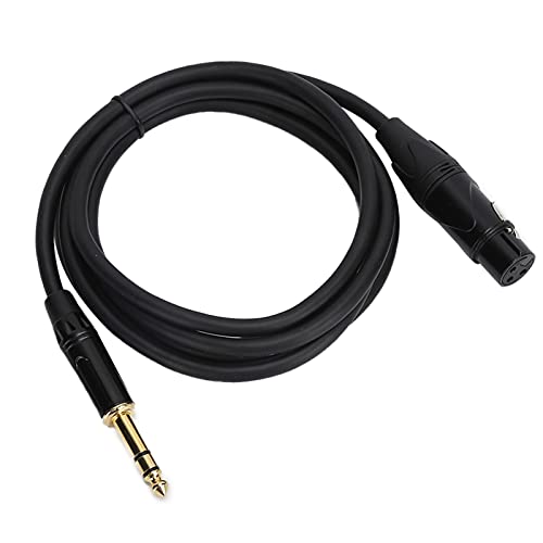 RASTKY Jorindo XLR Weiblich Bis 1/4 Zoll 6,35 Mm Ausgeglichenes Mikrofonkabel - 22AWG Sauerstoffkupfer mit Abschirm (JD6002-2 Meter) von RASTKY