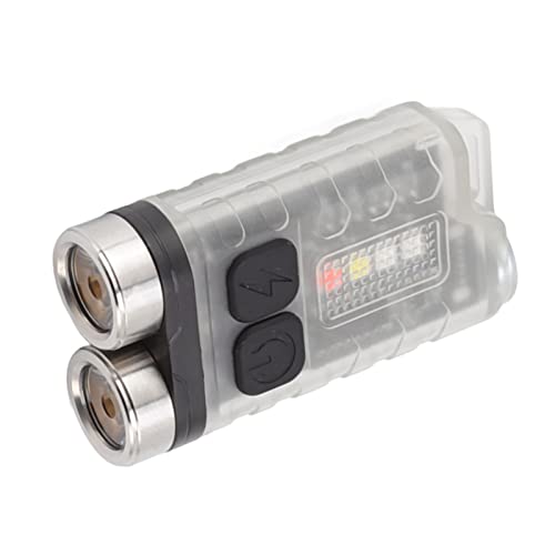 RASTKY Keychain Taschenlampe Outdoor USB Wiederaufladbar Wasserdichtes Camping -Wanderlicht mit Mehreren Modi und Hoch (WHITE) von RASTKY