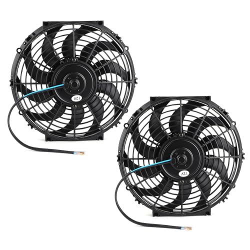 RASTKY Kühllüfter 12 Zoll 2 PCS Elektrisches Zubehör 80W mit 10 Klingenfahrzeugen von RASTKY
