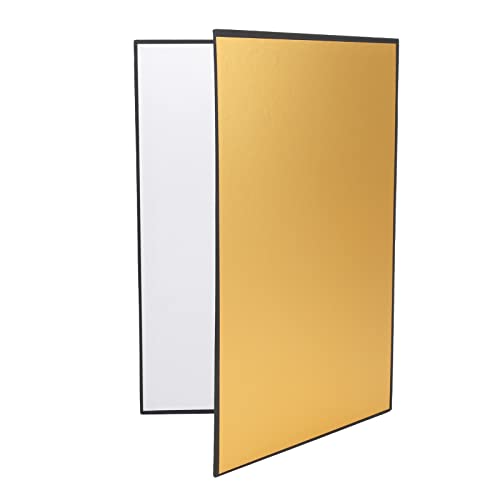 RASTKY Langlebiger Lichtreflektor 3 in 1 Fotografie Reflektor Karton (Gold, Weiß, Schwarz und drei Farben) von RASTKY