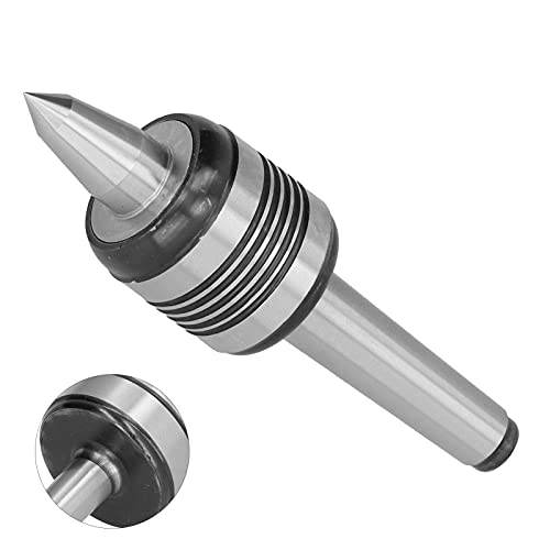 RASTKY MT2-5 Slot Live Center Heckstock -Drehwerkzeug Holzbearbeitung - Hochgeschwindigkeits Stahl Morse Verjüngung, 0,01 Mm Genauigkeit, 144 Mm Länge, Idealer CNC und Hochgeschwindigkeitsfahrer von RASTKY
