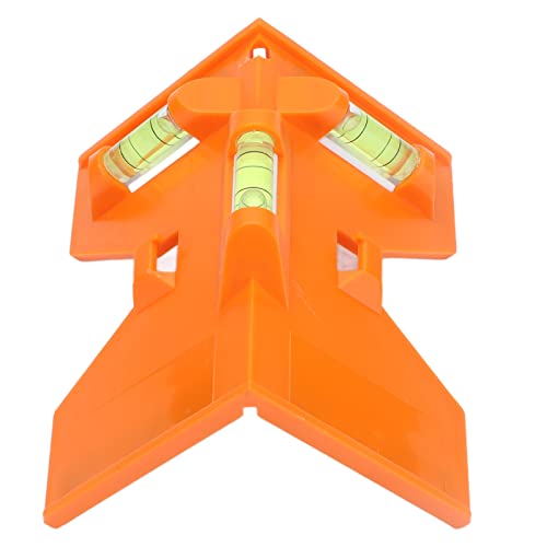 RASTKY Magnetisches Werkzeug für Postrohr -Leveler - ABS 90 ° Winkelmesser Genaue Installation von Holzsäulen und Rohren Ideales Post Leveling mit Starker Magnetischer Adsorption von RASTKY