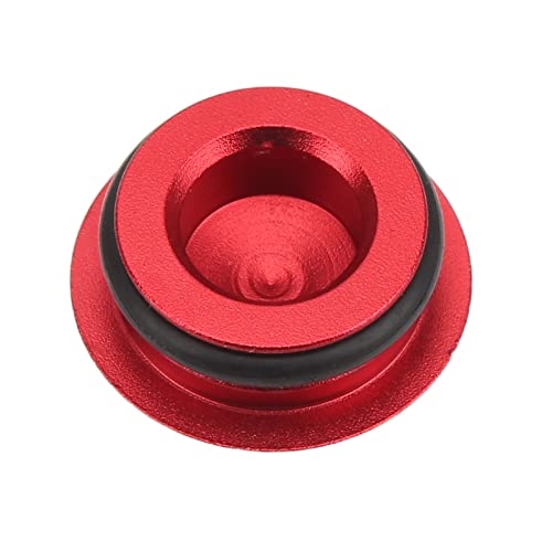 RASTKY Mountain Bike Crankset Staubbedeckung - Hohlkernintegrierte Wellenstraße mit Aluminiumlegierung mit Gummi -Dichtungsringen Langlebig, Leicht (Rote Staubbedeckung 1) von RASTKY