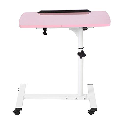 RASTKY Multifunktionaler Laptop -Schreibtisch mit Rädern - Tragbarer Abnehmbarer Laptop Schreibtisch für Bett, Sofa und Snack (Rosenate) von RASTKY