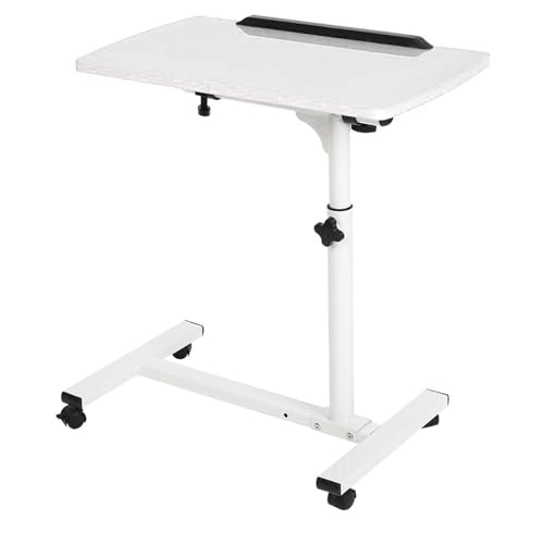 RASTKY Multifunktionaler Laptop -Schreibtisch mit Rädern - Tragbarer Abnehmbarer Laptop Schreibtisch für Bett, Sofa und Snack (White) von RASTKY