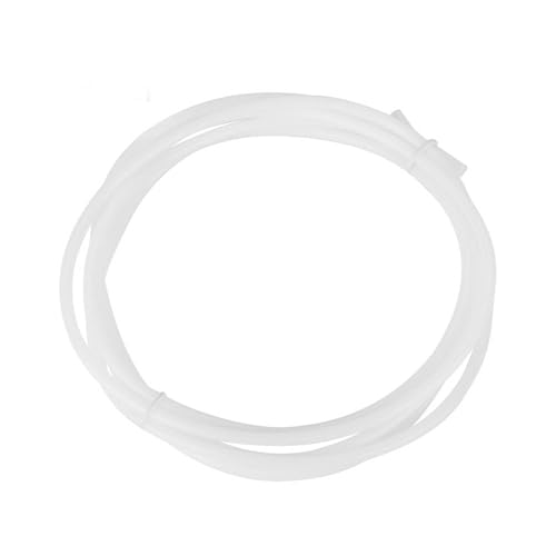 RASTKY PTFE -Rohr 1,75 Mm Filament, 2,0 Mm ID/4,0 OD Weiße Bowden -Rohr 3D Drucker 2 Meter Hochtemperaturwiderstandsrohre (1,5 m) von RASTKY