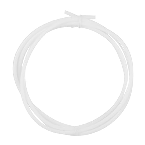 RASTKY PTFE -Rohr 1,75 Mm Filament, 2,0 Mm ID/4,0 OD Weiße Bowden -Rohr 3D Drucker 2 Meter Hochtemperaturwiderstandsrohre (2m) von RASTKY