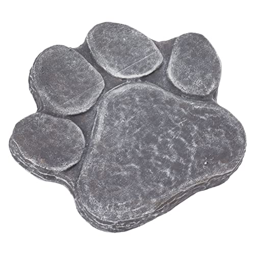 RASTKY Personalisierte Hunde Pawprint Gedenkstein - Wetterfestes Haustier Grabmarker, Herzhafter Pet Memorial Monument Rasen, Garten und Räume, Tröstlicher Haustier Verlust (Felsgrau) von RASTKY