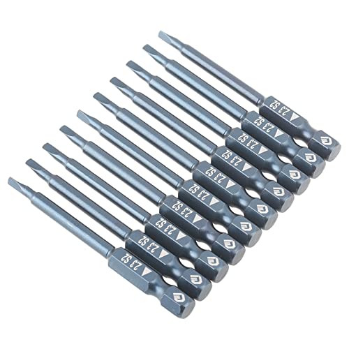 RASTKY Schraubendreherbit Set Stahl, 10pcs 1/4 Zoll Schaft 65 Mm & H6.365 Mm22,3 Bit von RASTKY