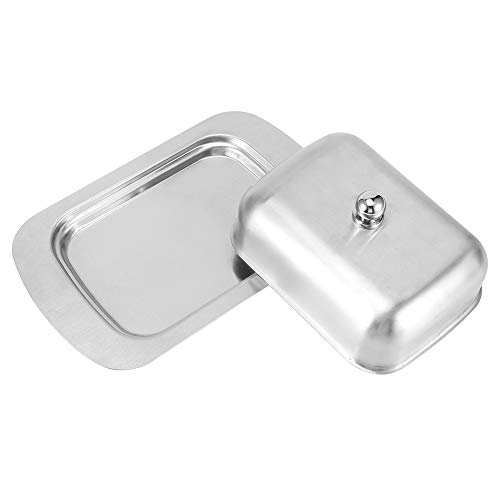 RASTKY Schüssel Edelstahl mit Deckelkäse -Brotbox mit Griffabdeckung - Elegantes Küchenzubehör Easy Storage and Serving RASTKY Schüssel Edelstahl mit Deckelkäse -Brotbox mit Griffabdeckung - Elegantes Küchenzubehör Easy Storage and Serving von RASTKY