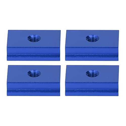RASTKY Tischsägen T Schlitzblutnüsse 4pcs Schiebschlitz Nuss T Typ Aluminiumlegierung Holzbearbeitung Lineare Bewegungsteile 30 Serie M6 -Locknüsse (BLUE) von RASTKY