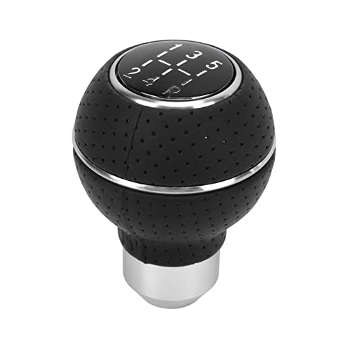 RASTKY Universal Aluminiumauto Auto Schaltgetriebe Getriebeschaltverschiebung 5 Geschwindigkeit M8 M11 M11 M12 Aluminiumlegierung Leder Easy Installation Car Supplies (WHITE) von RASTKY