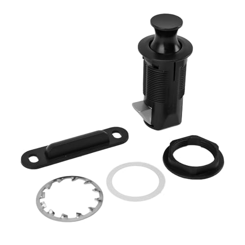 RASTKY Zink -Legierungsschiebung Zum Öffnen von Kabinettsschlossschublikerschrank Mailbox RV -Möbel Sicheres Eingebettetes Design mit Waschmaschine und Zubehör (BLACK) von RASTKY