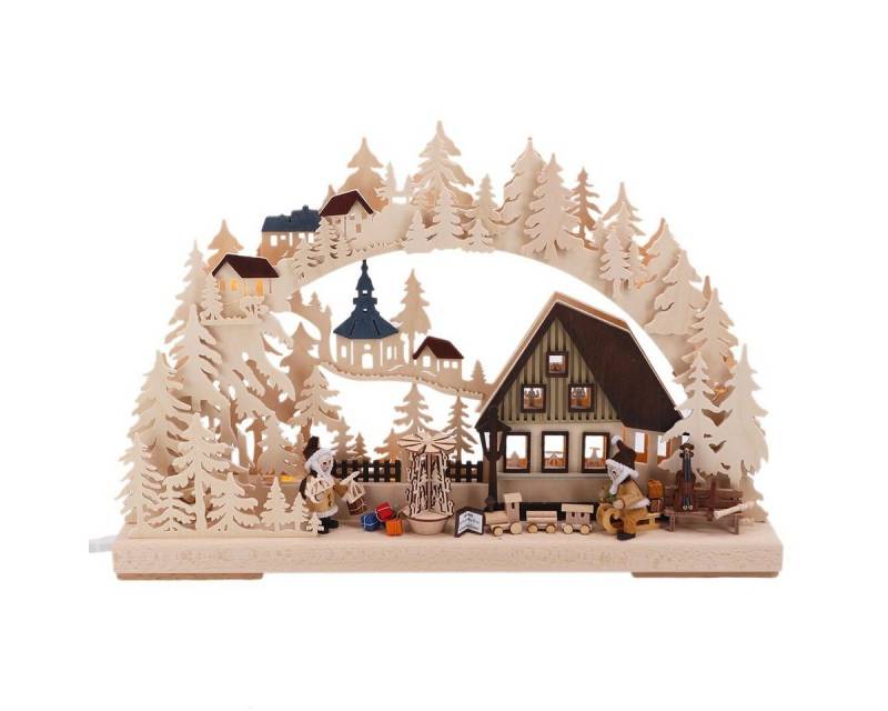 RATAGS Lichterbogen Schwibbogen Weihnachtsmannwerkstatt von RATAGS