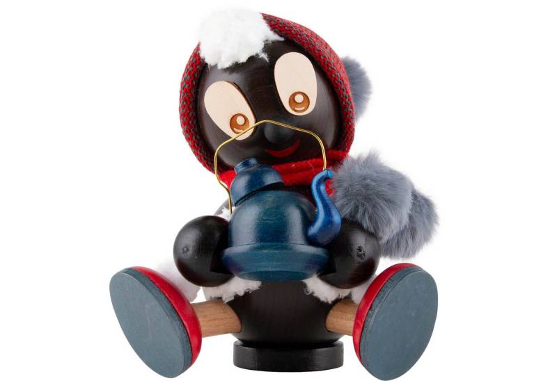 RATAGS Kunsthandwerk Räuchermännchen Pitti mit Teekanne (16cm) Räuchermann von RATAGS Holzdesign von RATAGS Kunsthandwerk