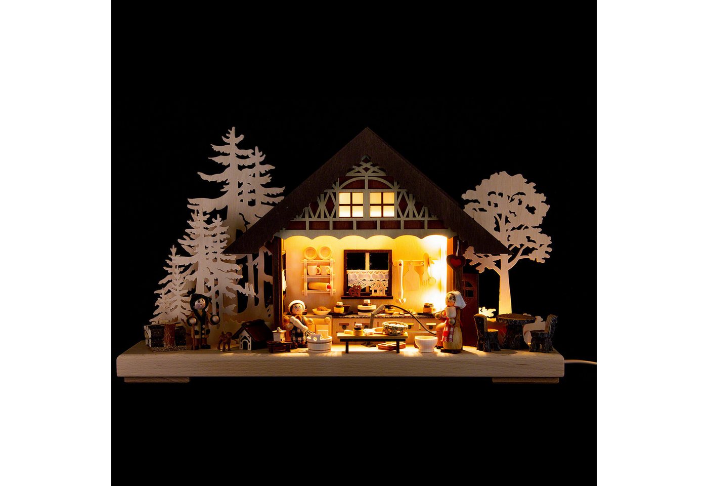 RATAGS Kunsthandwerk Schwibbogen 3D-Schwibbogen Backstübchen (43x30cm) von RATAGS Holzdesign von RATAGS Kunsthandwerk