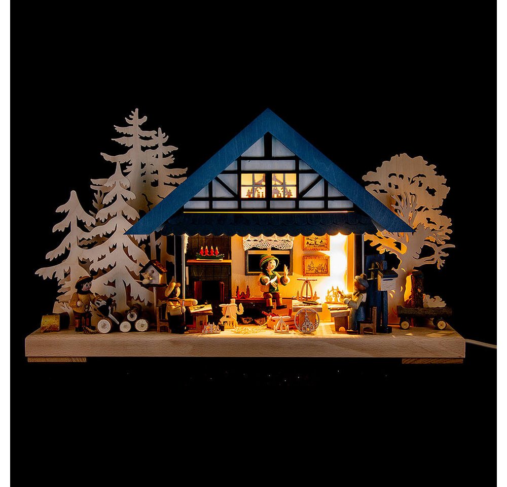 RATAGS Kunsthandwerk Schwibbogen 3D-Schwibbogen Kunsthandwerkerstübchen (43x30cm) von RATAGS Holzdesign von RATAGS Kunsthandwerk