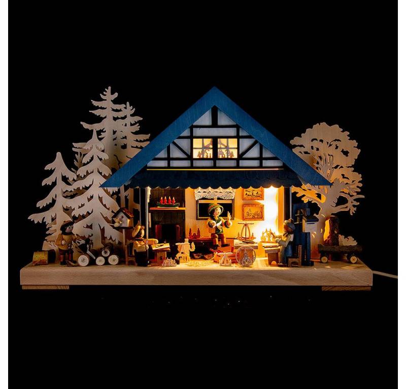 RATAGS Kunsthandwerk Schwibbogen 3D-Schwibbogen Kunsthandwerkerstübchen (43x30cm) von RATAGS Holzdesign von RATAGS Kunsthandwerk