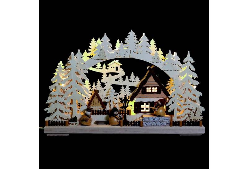 RATAGS Kunsthandwerk Schwibbogen 3D-Schwibbogen Markthändler (43x30x7cm) von RATAGS Holzdesign von RATAGS Kunsthandwerk