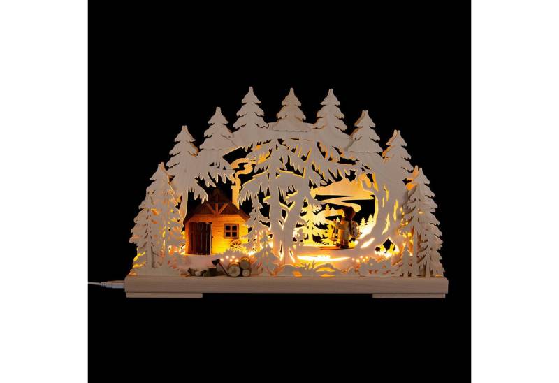 RATAGS Kunsthandwerk Schwibbogen 3D-Schwibbogen Waldloipe (43x28,5cm) von RATAGS Holzdesign von RATAGS Kunsthandwerk