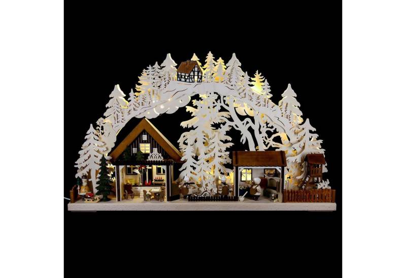 RATAGS Kunsthandwerk Schwibbogen 3D-Schwibbogen Walki-Weihnachtsbäckerei (72x43cm) von RATAGS Holzdesig von RATAGS Kunsthandwerk