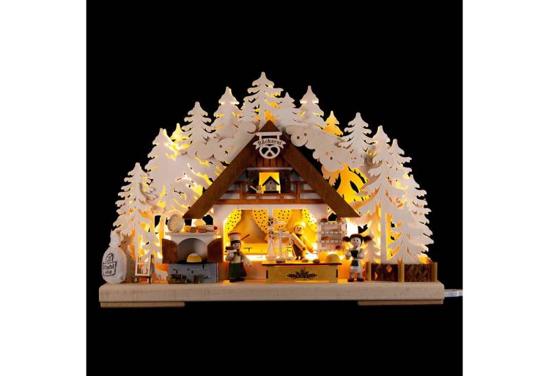 RATAGS Kunsthandwerk Schwibbogen 3D-Schwibbogen Weihnachtsbackstube (44x29x7cm) von RATAGS Holzdesign von RATAGS Kunsthandwerk