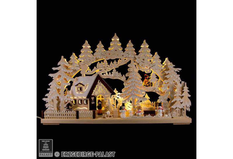 RATAGS Kunsthandwerk Schwibbogen 3D-Schwibbogen Winterlandschaft mit Raureif (62cmx39cm) von RATAGS Hol von RATAGS Kunsthandwerk