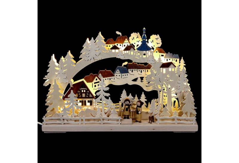 RATAGS Kunsthandwerk Schwibbogen 3D-Schwibbogen Winterwanderung (43x30cm) von RATAGS Holzdesign von RATAGS Kunsthandwerk