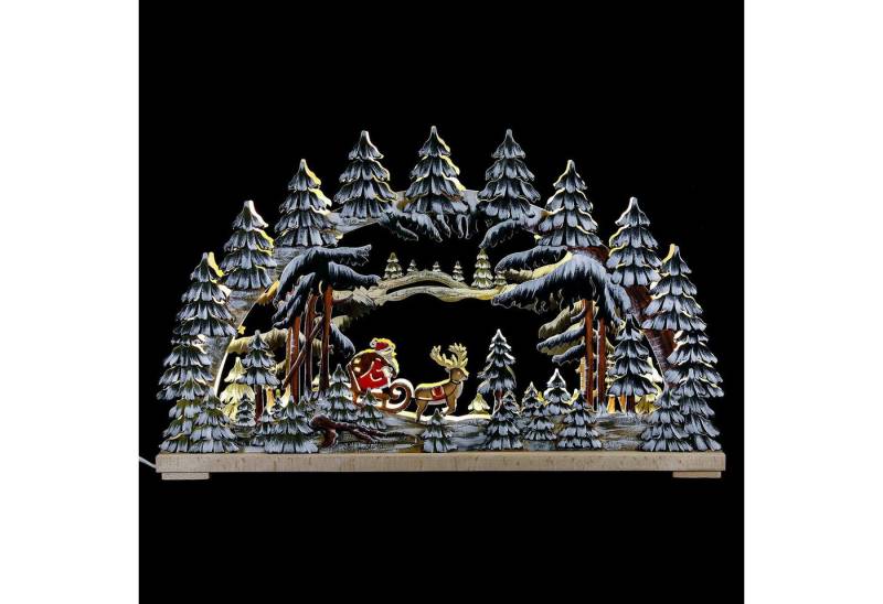 RATAGS Kunsthandwerk Schwibbogen Schwibbogen Weihnachtsnacht handbemalt winterlich (62x38cm) von RATAGS von RATAGS Kunsthandwerk